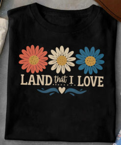 Land That I Love Shirt – Retro 4th of July Personalized Tee