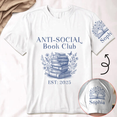 Book Club Toile de Jouy Style Personalized Shirt