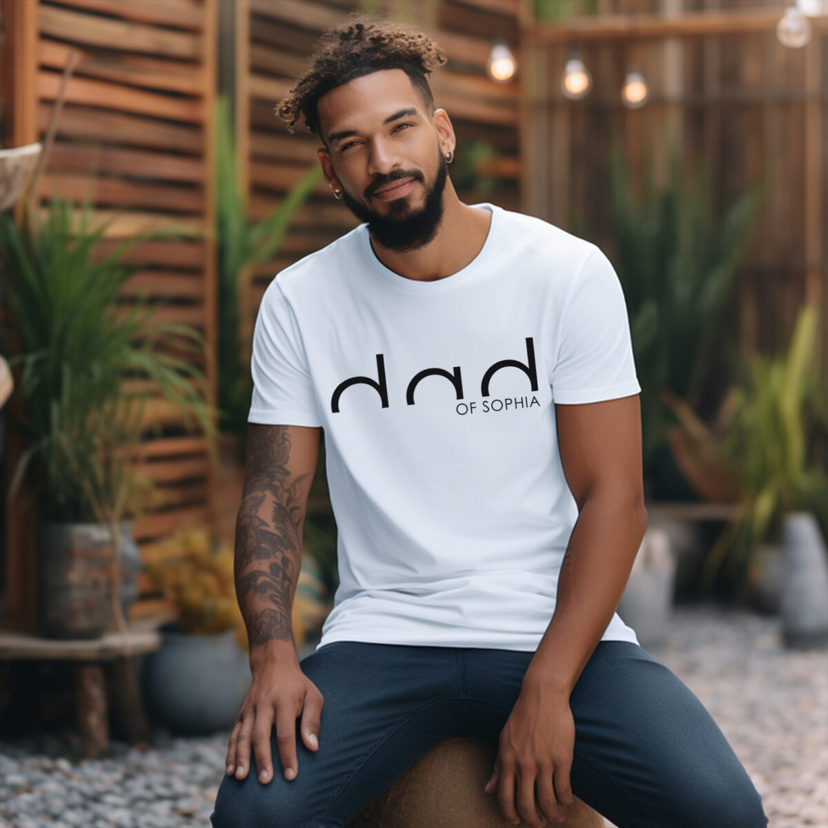 Just Dad Things Personalized Family T‑Shirt