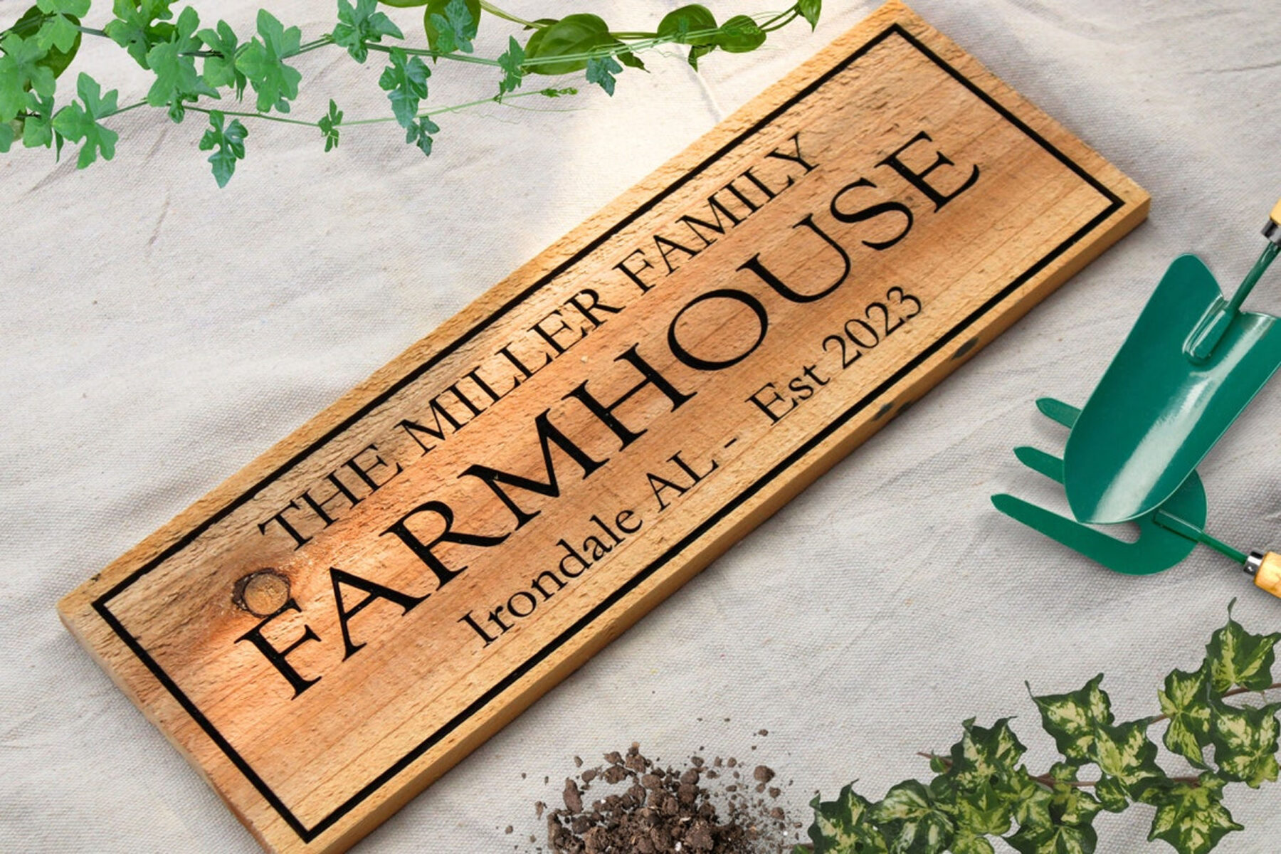 Custom Sign Farmhouse Decor - Outdoor Wood Sign - Family Name Sign