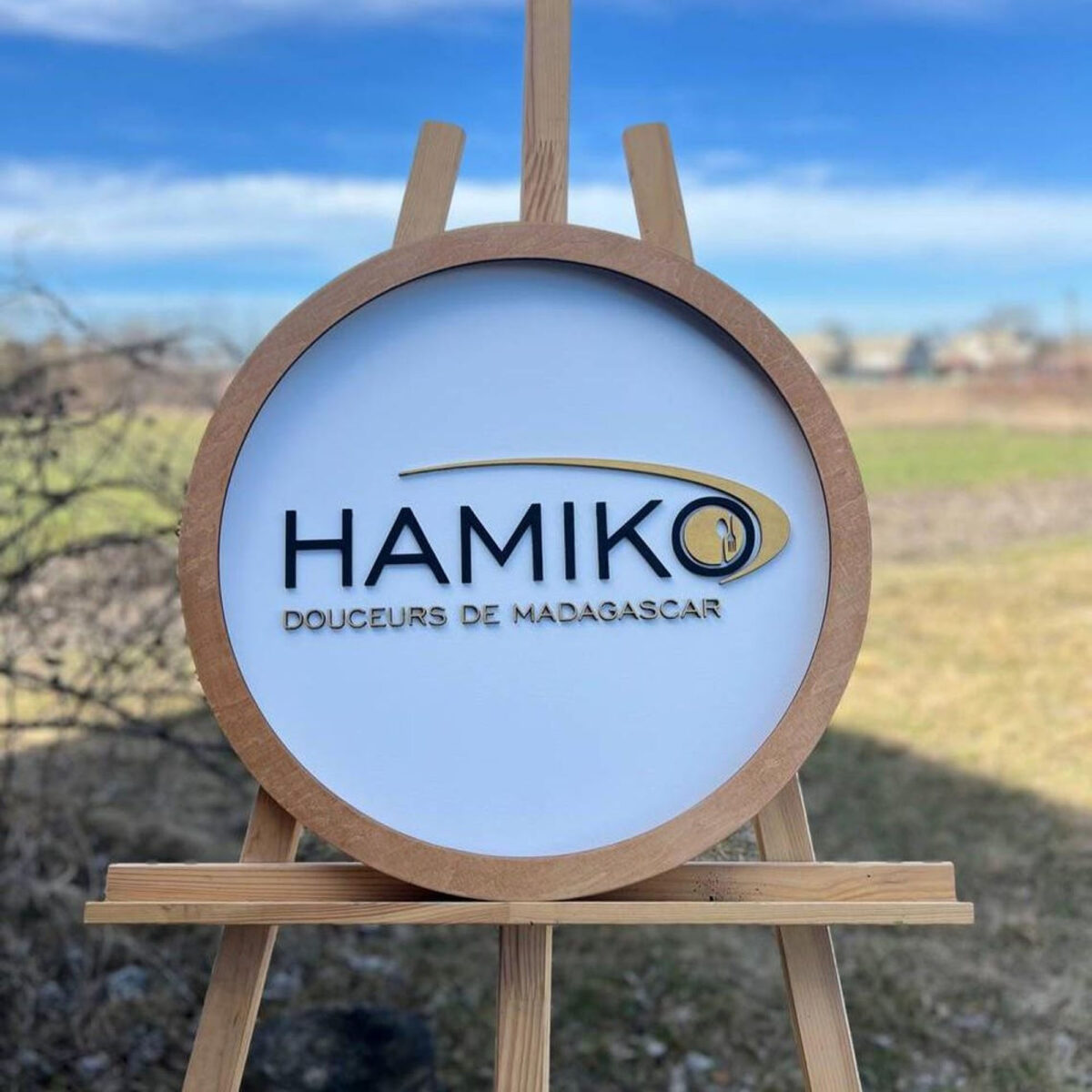 3D LED Logo Sign | Wooden Light Sign | LED Illuminated Logo | 3DCafe Sign
